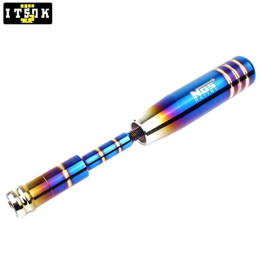 AluminumM1015GearLeverExtenderNOS13cmGearShiftKnobUniversal