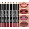 12 Color Nude Matte Lipstick Pencil Long-lasting Waterproof Lip Pencil High Pigmented Lip Liner Lip Makeup Tool 1