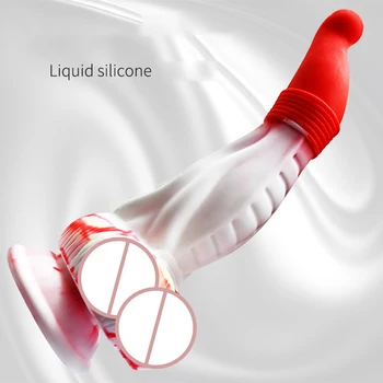 Licklip Stranger Things Penis Colorful Stranger Creatures Dildos Monster Cock Big Dick Dildos Safety Liquid Silicone Anal Plug 2