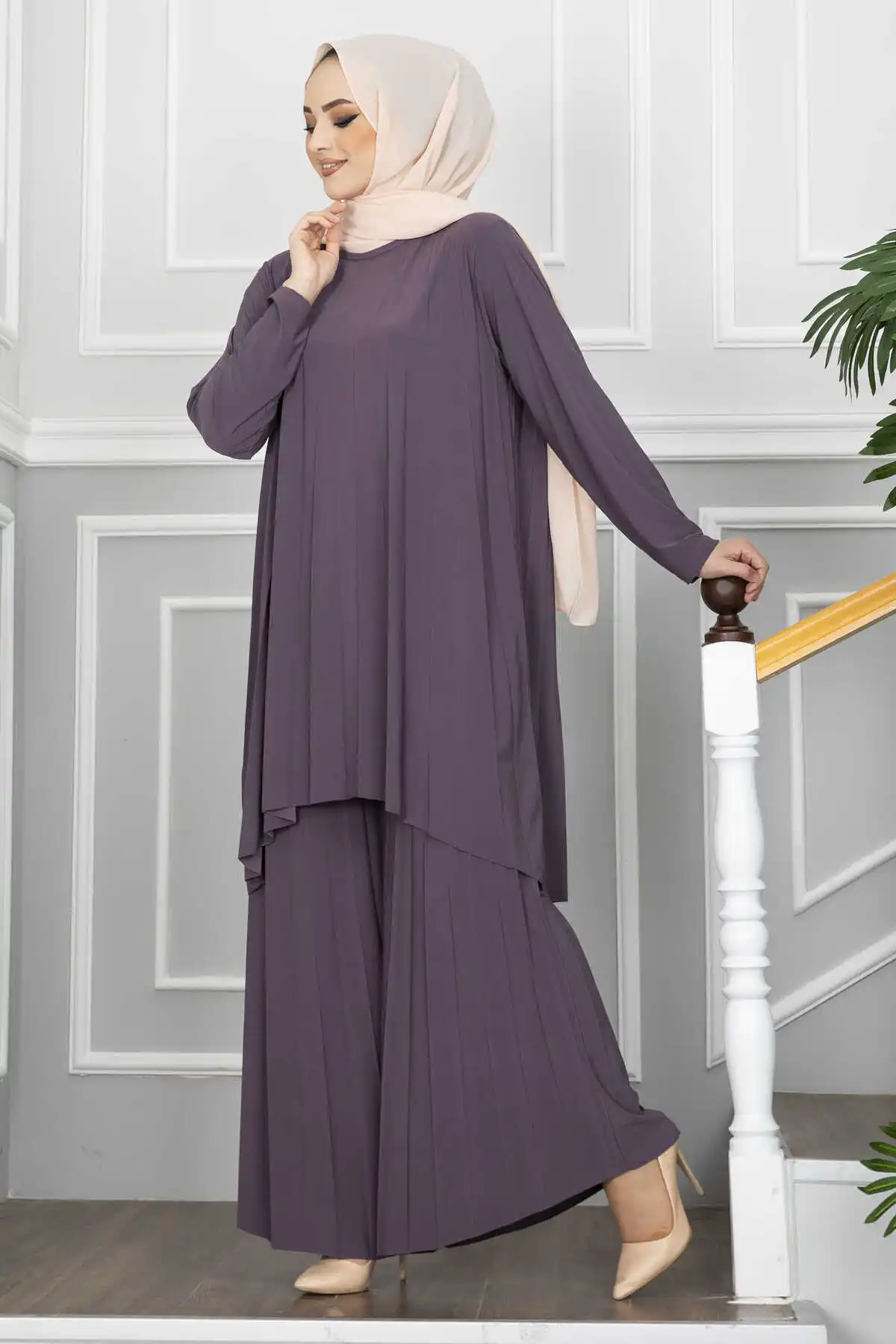 Women's Clothing Sandy Pleated Hijab 