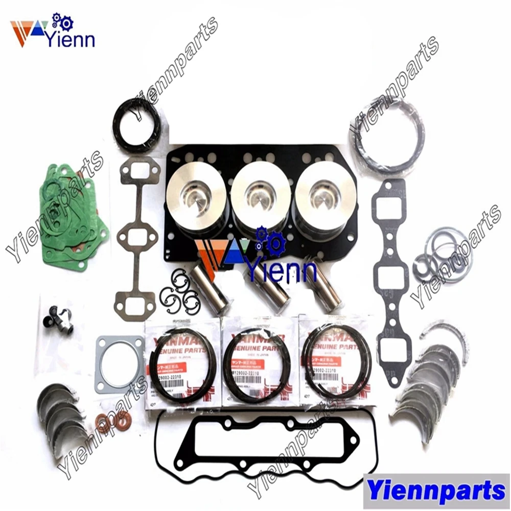 Kit Di Ricostruzione Di Revisione 3 Tn82 3 Tn82Te Per Parti Di Riparazione Del Motore Yanmar Trattore Ca25 F24 Us250 Spazzaneve Ysr3000X