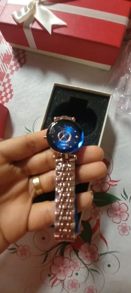 Relógio Feminino de Luxo Seno Diamond photo review