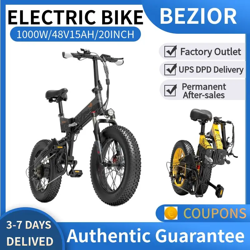 Presa Di Fabbrica Xf200 Bici Elettrica 1000W 20 "E Bici 15Ah 40 Km/H Power Assist Chilometraggio Freno Idraulico Fat Bike Bicicletta Elettrica