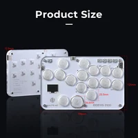 Haute42 Arcade Joystick Hitbox Leverless Controller Fight Sticks For PC / Ps4 /Switch Mini Hitbox Fighting Game Arcade Stick - Image 6