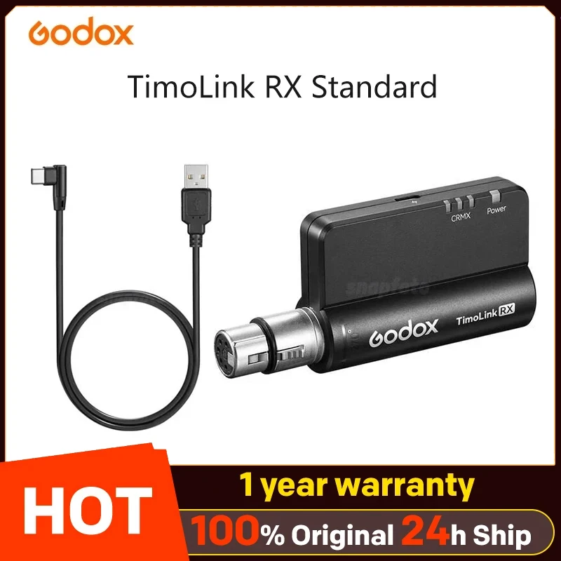 Godox TimoLink RX 무선 DMX 리시버, CRMX 모듈 내장, 영화 제작자 방송사용