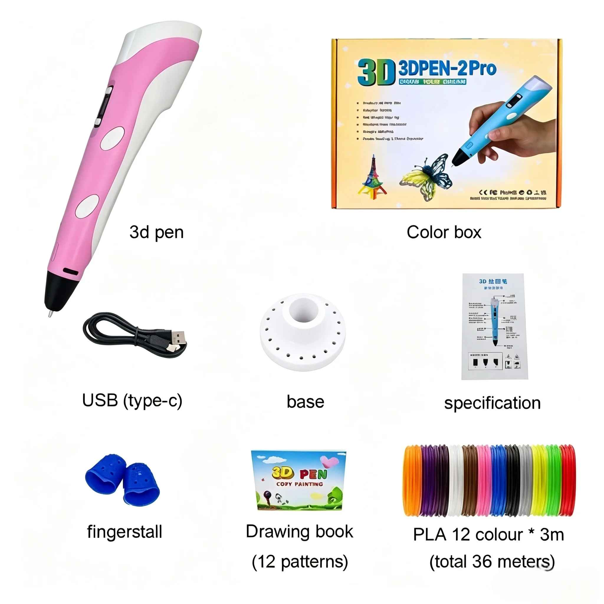 Creative 3D Printing Pen DIY Fun Kit - The Ultimate Holiday Gift Choice