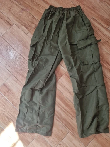 Fashion Women Baggy Joggers Pants Casual Communte Female Chic Straight Cargo Pant Elastic High Waist Elegant Oversized Trousers photo review