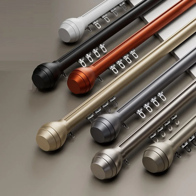 Sliding Curtain Pole Double or Single Rod Windows Track Customize