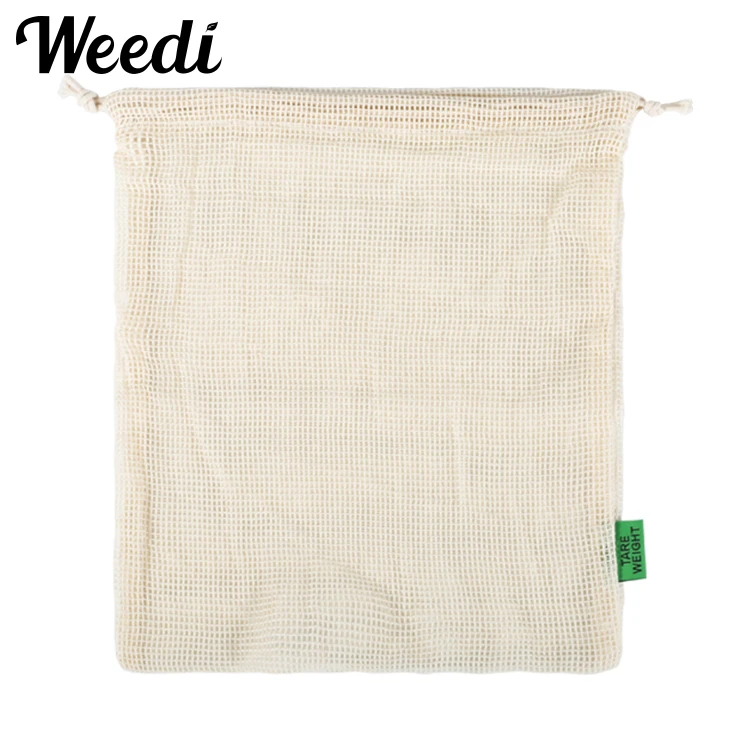Eco-Friendly Reusable Organic Cotton Produce Bags - Set of 3/5/10
