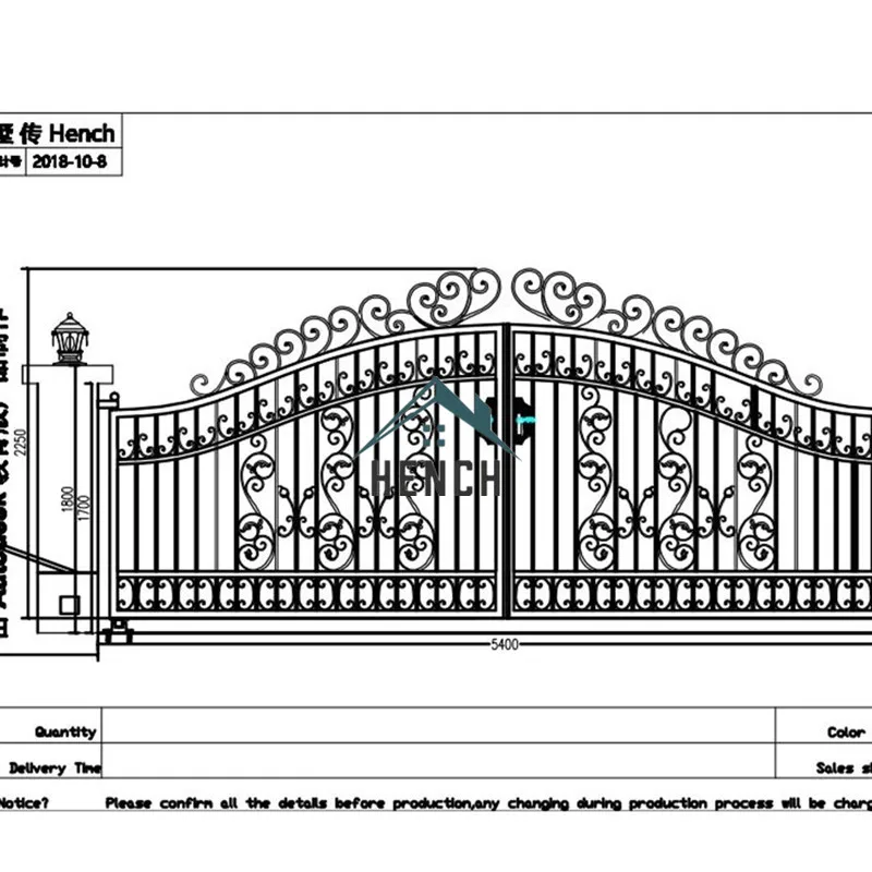 Metal Garden Fence Driveway Wrought Iron Gates Design For Home China Manufacturers Suppliers 6