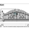 Steel Garden Fence Driveway Wrought Iron Gates Design For Home China Manufacturers Suppliers 5