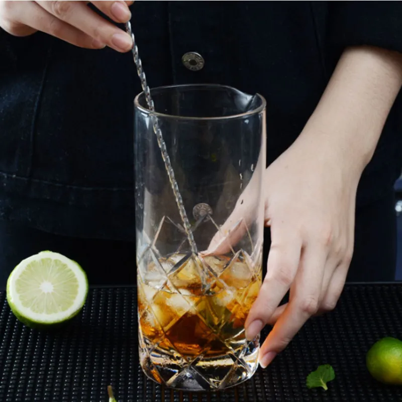 30/40cm Stainless Steel Cocktail Bar Spiral Pattern Drink Shaker Muddler Stirrer Twisted Mixing Spoon Kitchen Tool cocktail spoon,cocktail stirrers