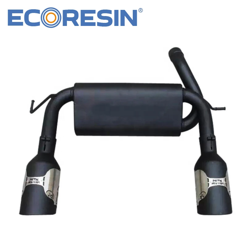 Wrangler Jeep JL 4*4 Jeep Exhaust Pipe Muffler System Matte Black Auto Parts Accessories Sahare Rubicon