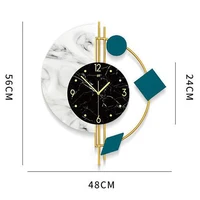 Nordic Wall Clock Watch Creative Living Room Silent Luxury Home Decor Wall Clock For Study, Outdoor, Dining Room, Porch, Balcony - Image 5