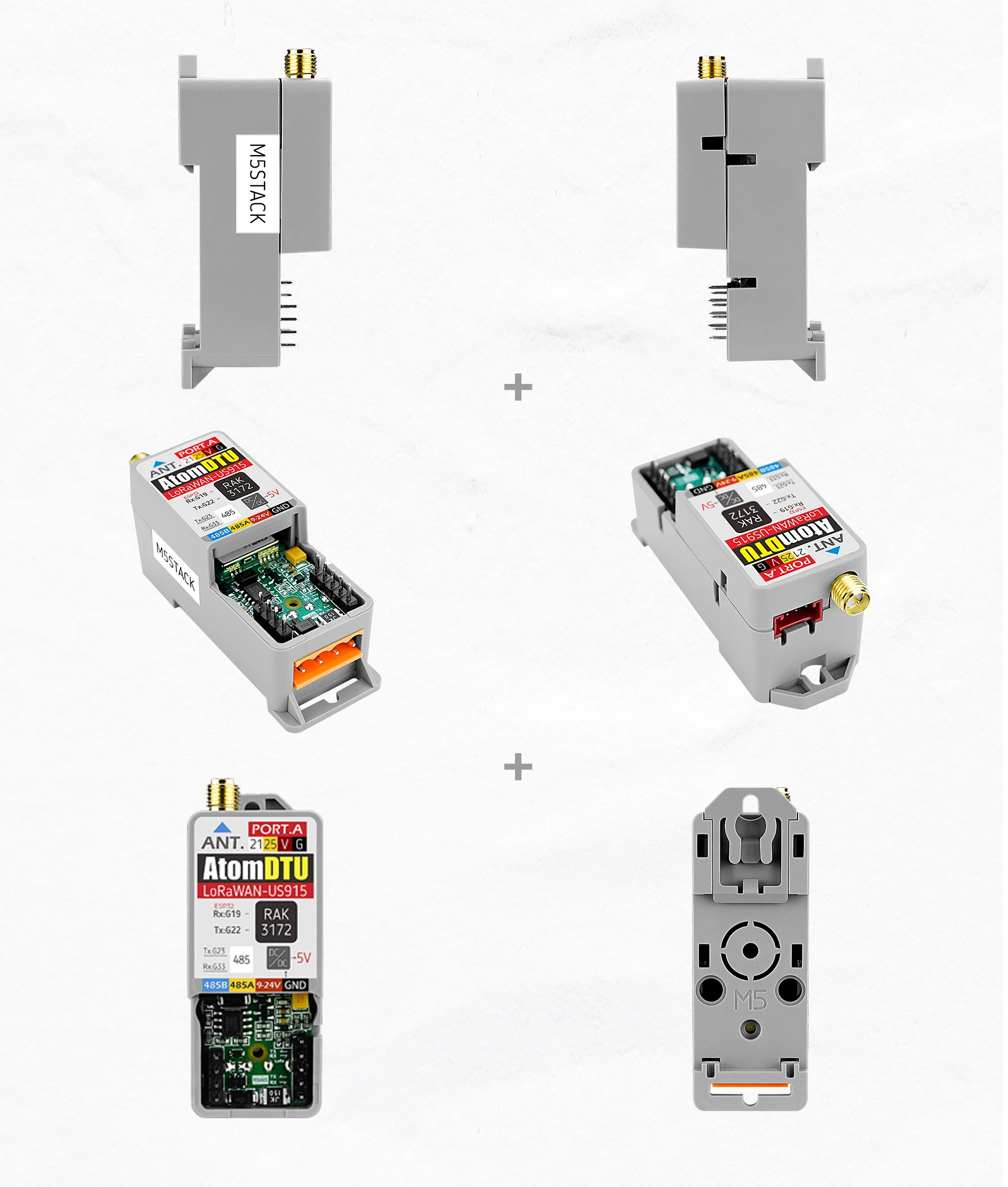 Official Atomic DTU LoRaWAN Base -US915/EU868(STM32WLE5CC)