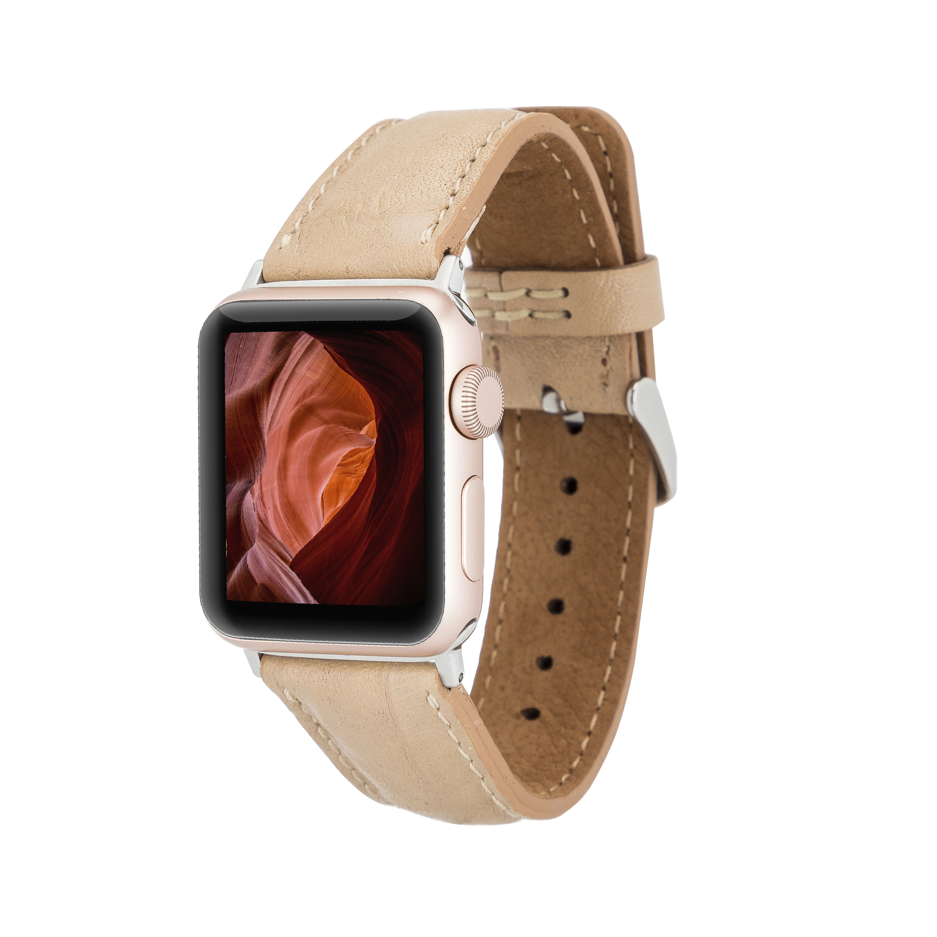 

BOULETTA CLASSIC Genuine Leather Handmade Watchband Cord for Apple iWatch 38-40-41-42-44-45mm Size and Connector Options