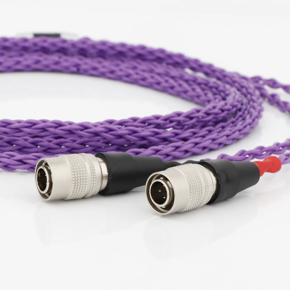 8-adriges versilbertes OCC-Kupfer-Kopfhörerkabel mit 2,5 mm 3,5 mm symmetrischen XLR-Kopfhöreranschlüssen für Mr Speakers – Detail 3