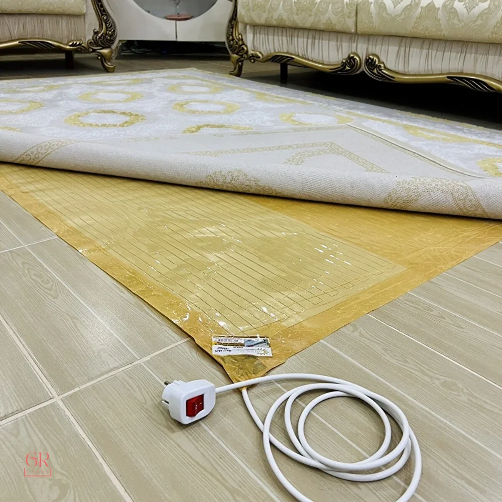 New Generation Electric Under Carpet Heater Underfloor Heating 100 x 200 cm With Color Option