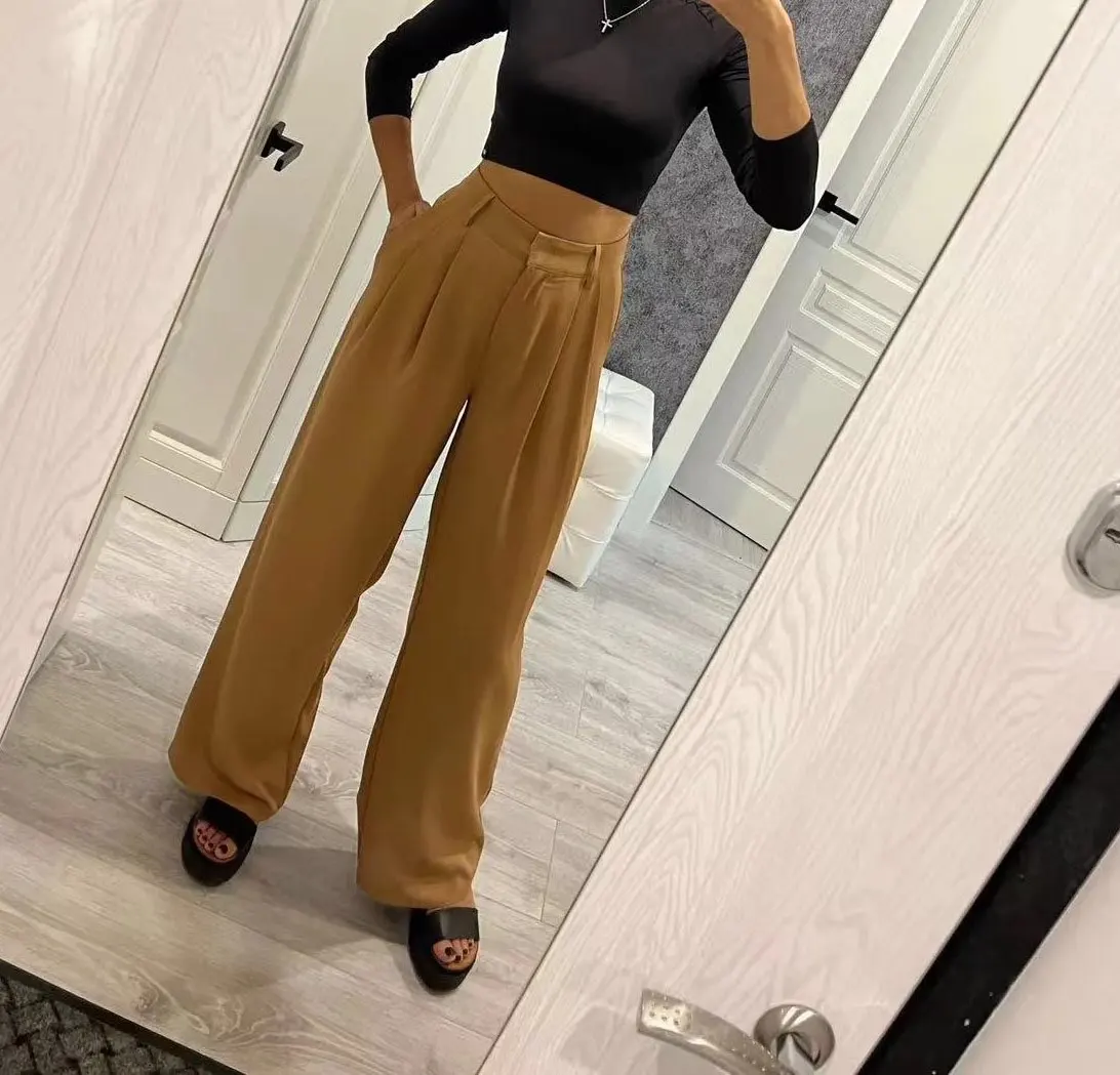 Last Day 49%OFF - HIGH WAIST TAILORED WIDE LEG PANTS