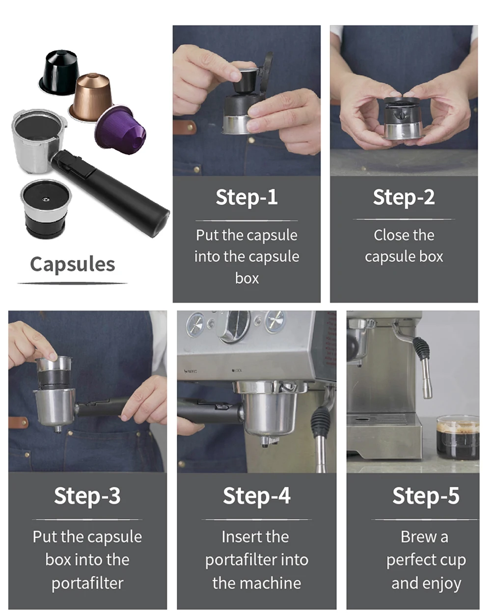 Gevi Espresso Machine 15 Bar Pump Pressure With Milk Frother Steam Wand