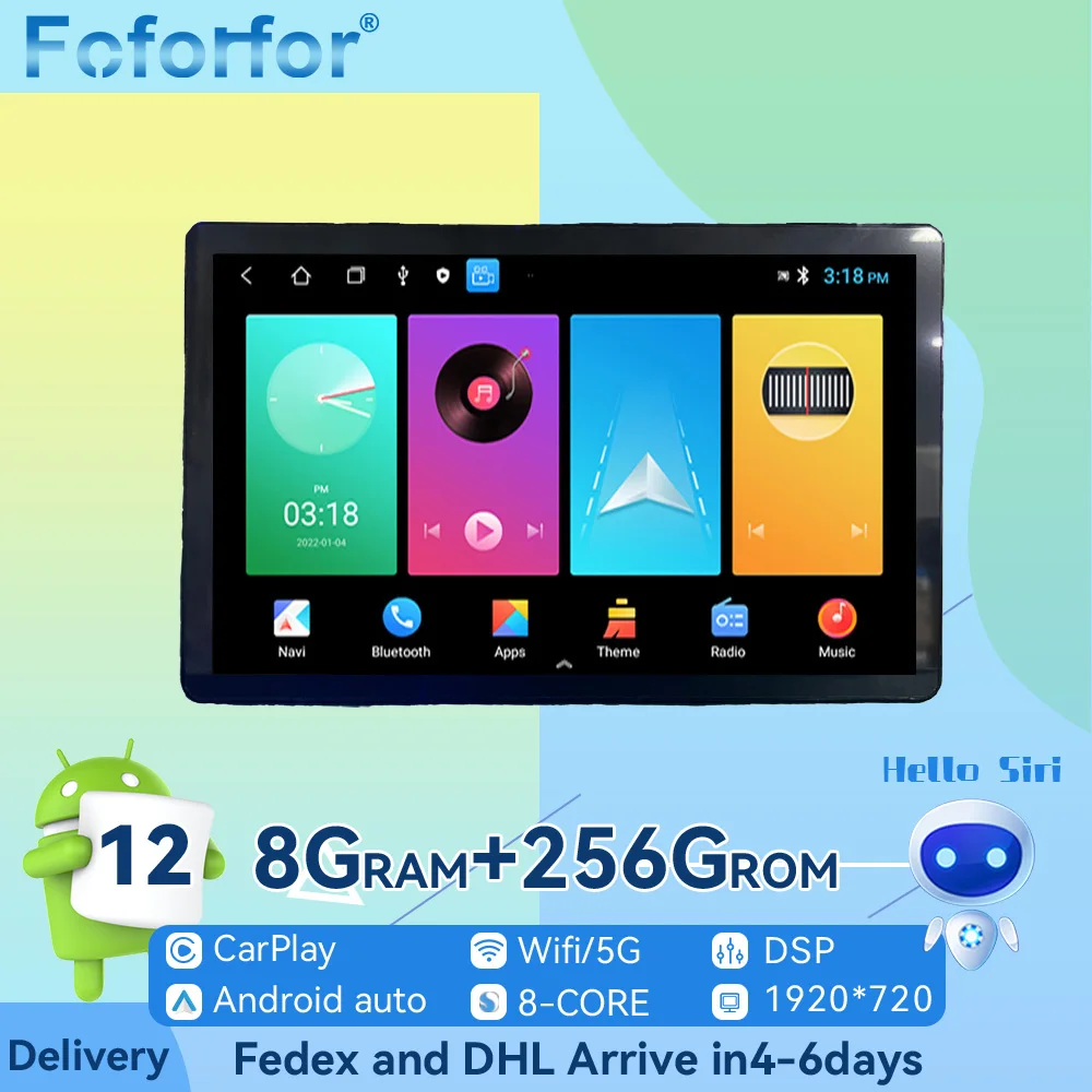 

13,3 ''Android 12 8 + 256G для Audi Q5 2010-2018 стерео радио GPS навигация мультимедийный плеер головное устройство автомобильный аксессуар