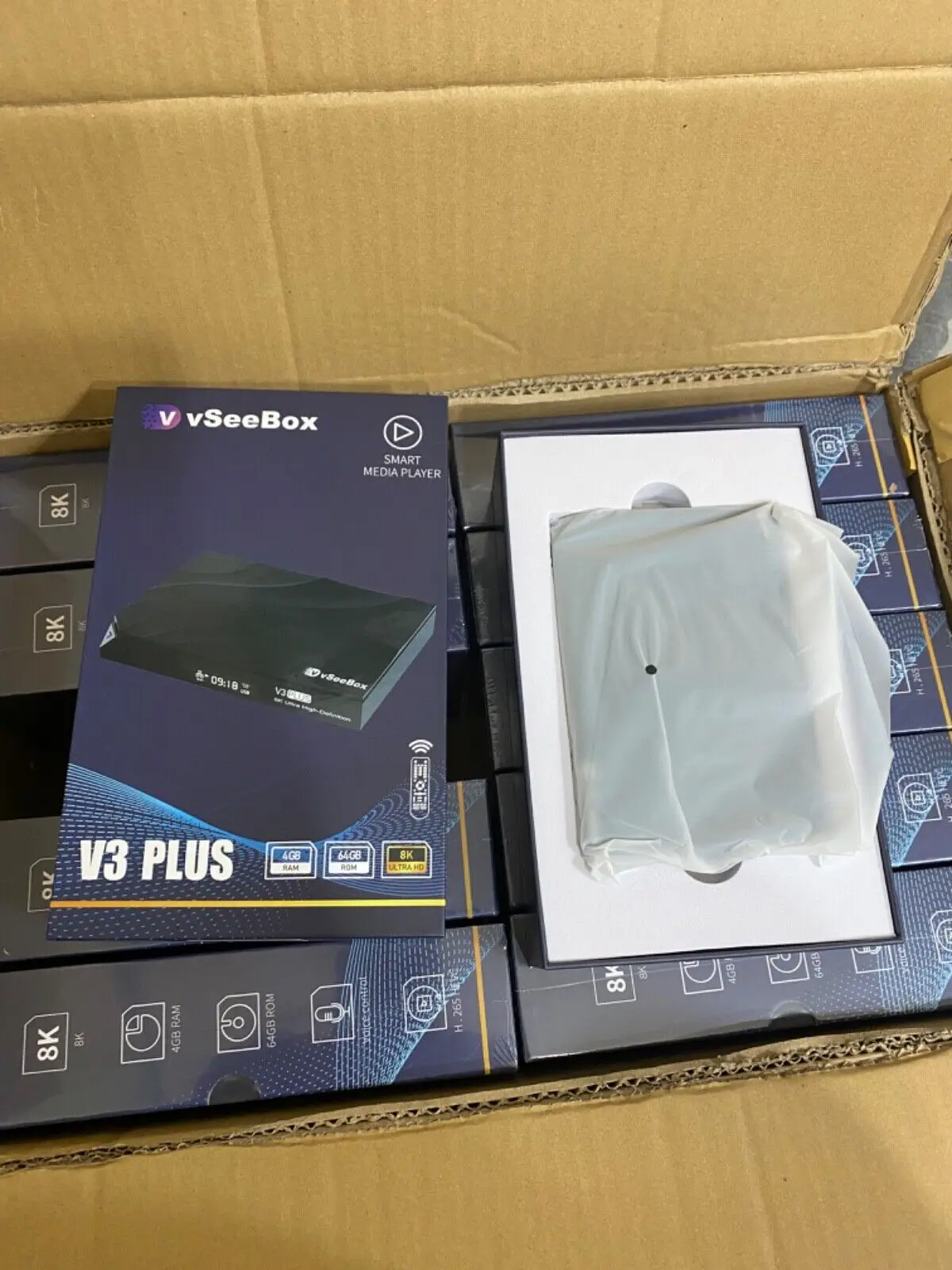  밀봉 프로모션 제안 3개 구매 시 2개 무료 제공 2024 VSeeBox V3 PLUS는 모든 열 앱을 지원합니다.