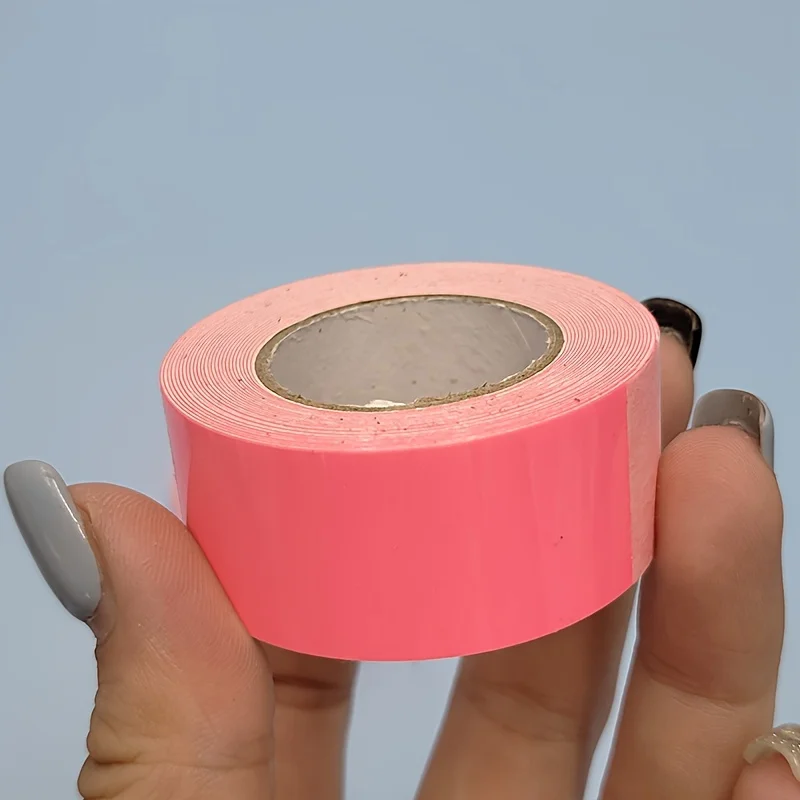 Glow-In-The-Dark Pink Tape-Decorative Fluorescent Adhesive For Concrete Surfaces, Non-Waterproof Warning Stickers & Fishing Ge
