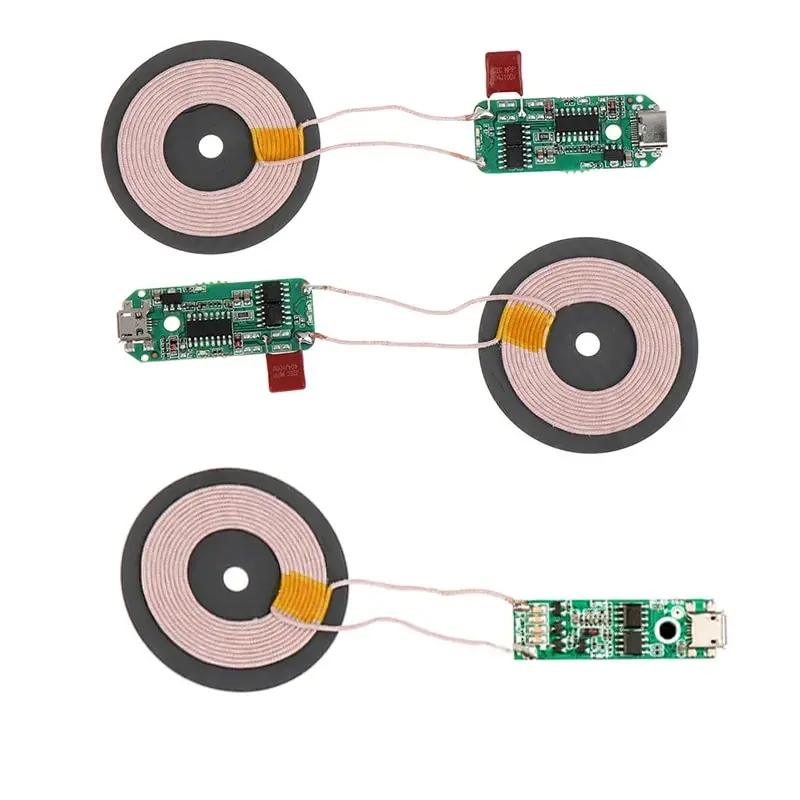 

Wireless Transmitter Module Coil Circuit Board 5W/10W/15W Type-c Qi Fast Charging Phone Wireless Charger PCBA DIY Accessories