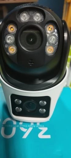 Cámara IP PTZ de tres lentes para exteriores, videocámara de seguridad 6K HD con tres pantallas, WiFi, seguimiento automático, 4K, lente Dual, inalámbrica, CCTV, iCsee photo review