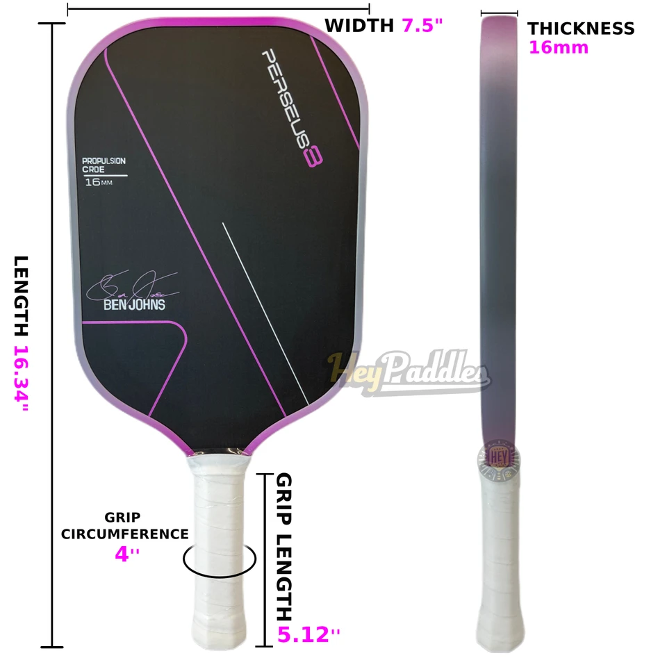 PERSEUS 3S T700カーボンファイバーピックルボールパドル PERSEUS 3S T700カーボンファイバーピックルボールパドル JOOLA