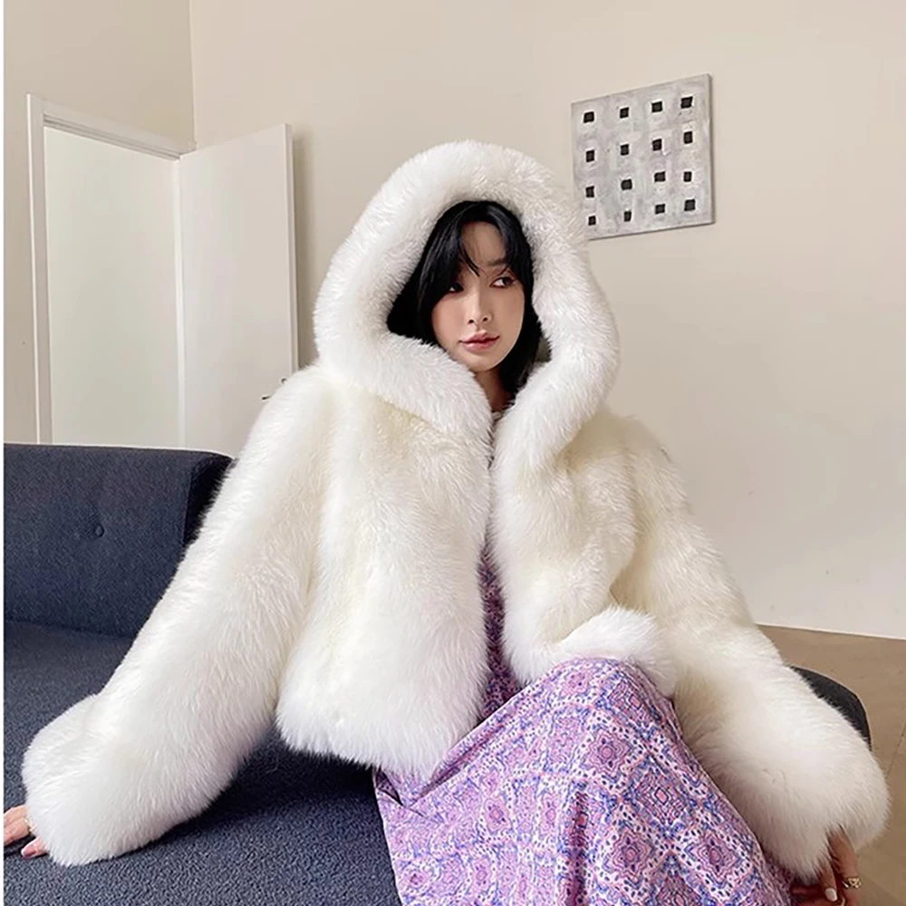Faux fur coat for Women Luxury fur coat faux fur jackets for women