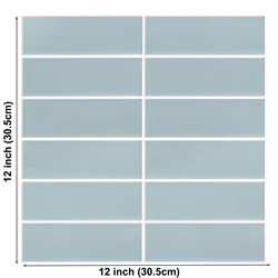 Premium Peel and Stick Wall Tile Stickers - Strong Adhesive Wallpaper for Kitchen & Bathroom Backsplash Decoration (T80747)