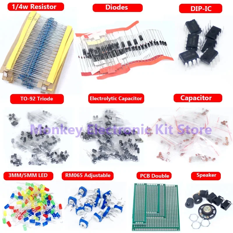 รูปสินค้า ชุดอุปกรณ์อิเล็กทรอนิกส์ DIY ครบชุด