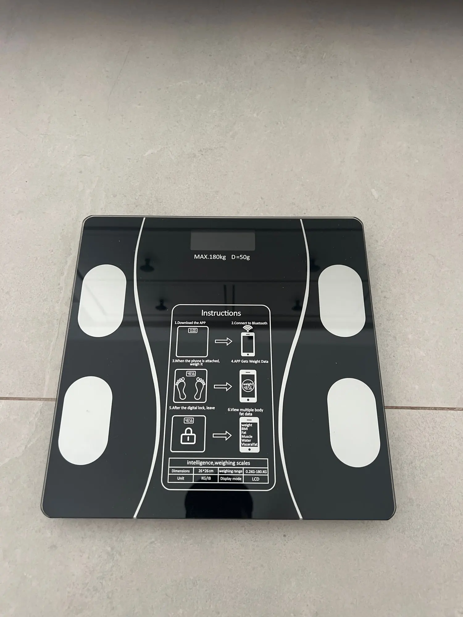 Smart Body Fat Scale, High-Precision Digital Bathroom Weight Scale photo review