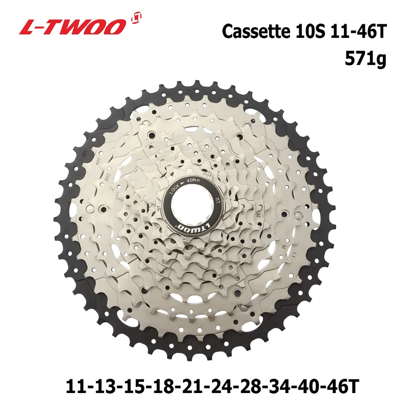 LTWOO cassette vtt 10S 1146T, pour vélo de montagne, roue libre, pour cycles de gravier, 10s