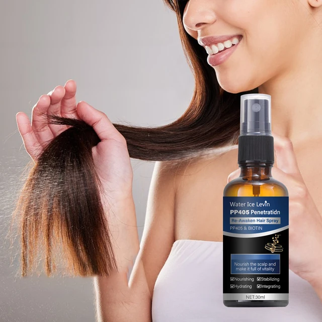 Penetration Re-Awaken Hair Spray with Biotin Nourishing Hydrating Scalp Treatment with Ginger Root Oil Rosemary Oil Hyalur