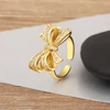Nidin – bagues ouvertes rétro en forme d'arc romantique, 5 Styles réglables pour femmes et filles, bijoux fantaisie en Zircon brillant, cadeaux d'anniversaire, nouvelle collection