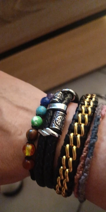 Vikings Compass Multilayer Leather Bracelet – Norse Jewellery