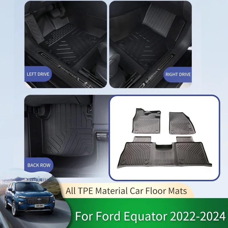 forFordEquatorTerritory202220232024CarWaterproofNonslipFloor