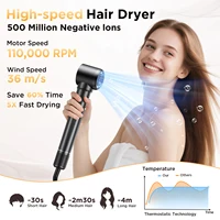 5 en 1 Air Styler Bigoudi Automatique Sèche-Cheveux Outil de Coiffure à Ions Négatifs Coanda Technology Brosse Volumisante Lisseur pour Tous Les Types de Cheveux Cadeau pour Femme 6