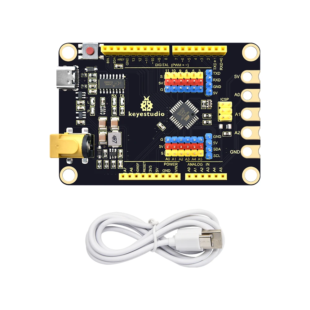 Keyestudio Super Maker Programming Development Board With USB Type-C For Arduino UNOR3  Compatible With LEGO Building Blocks