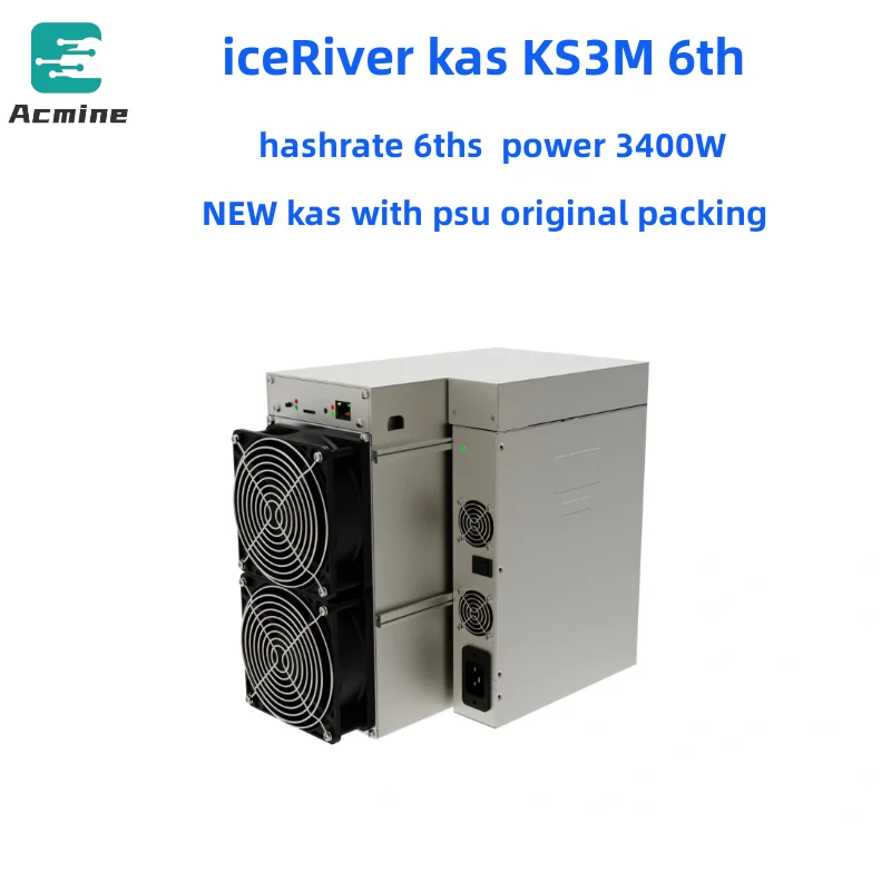 

Buy 2 get 1 free IceRiver KAS KS3M Asic Miner 6TH 3400W Kaspa Mining Machine