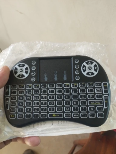 Tastiera Silenziosa 2.4g Tastiera Wireless Mini Con Trackball - Combo Tastiera E Mouse 2.4G Per PC, TV Android, Xbox, HTPC Mini Tastiera 2.4G