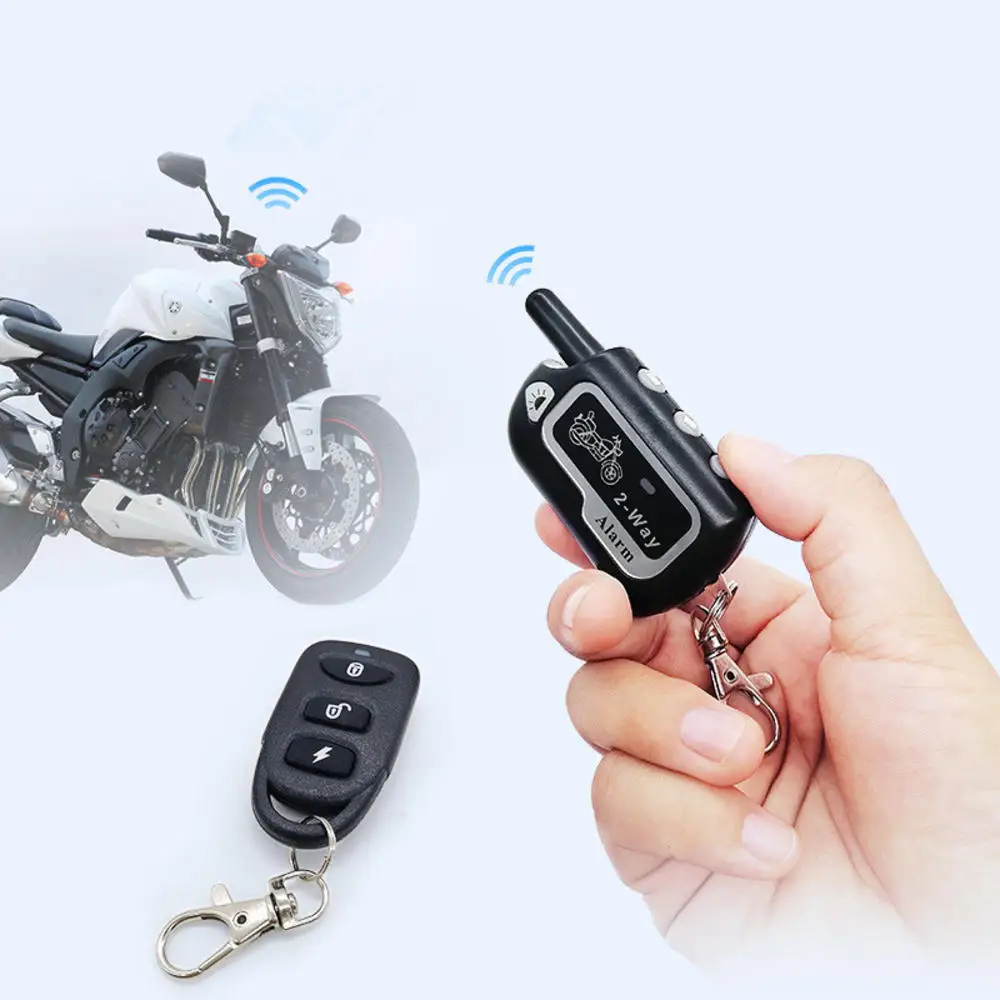 Universal Motorcycle Anti-Theft Alarm System Remote Engine Starter Stop with Remote Controller Key Module Horn for 12V Motocycl