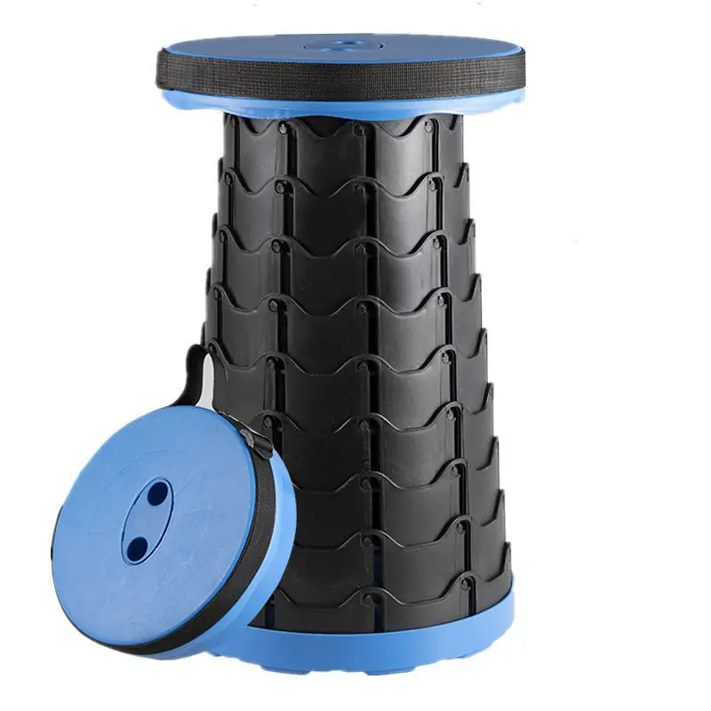Big Outdoor Funiture Retractable Stool Telescopic Stool Portable Folding Chair Camping Fishing Chair Travel