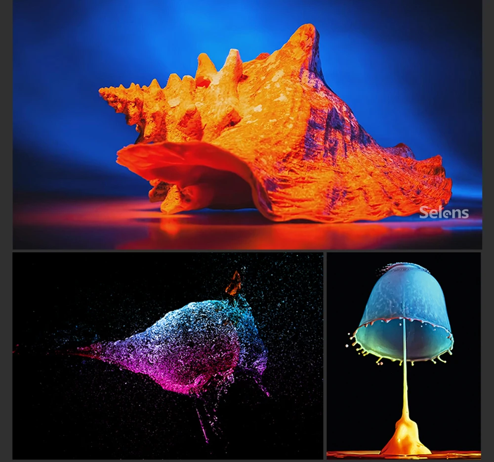 Description Picture 5 of itemSelens Flash Speedlight Honeycomb Grid Diffuser Reflector With Magnetic Gel Band 7Pcs Filters Flash Accessories Kit