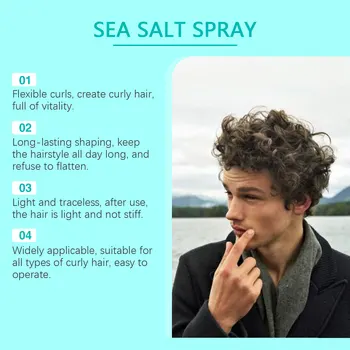 Sea Salt Spray Hair Styling Mousse Repair Damaged Curly Boost Cream Prevent Dryness Add Texture Thickness Curls Styling Products 5 Sea Salt Spray Hair Styling Mousse Repair Damaged Curly Boost Cream Prevent Dryness Add Texture Thickness Curls Styling Products 5