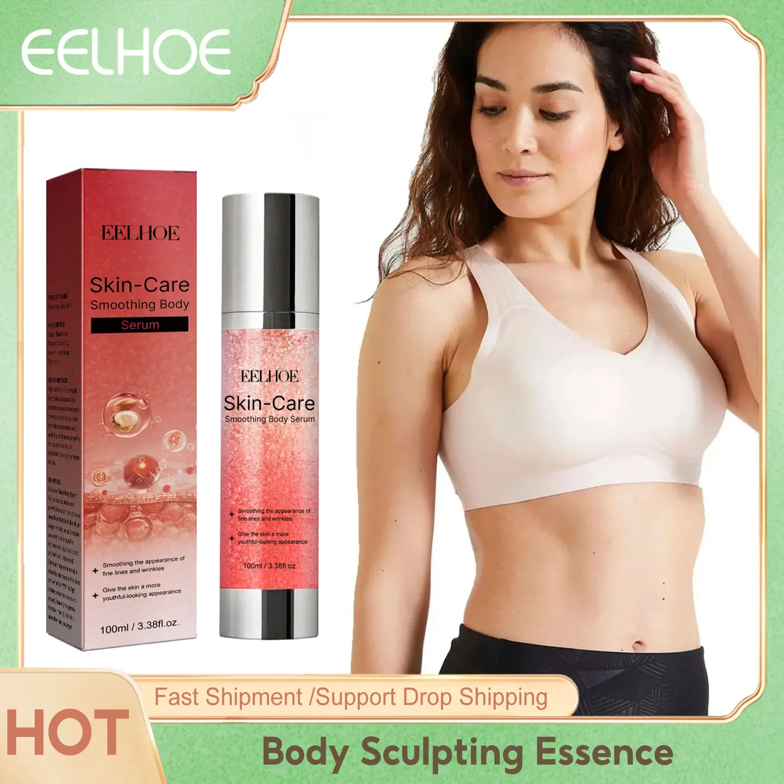 

Body Sculpting Essence Remove Cellulite Shaping Prevent Sagging Skin Improve Roughness Whitening Smooth Skin Firming Serum 100ml