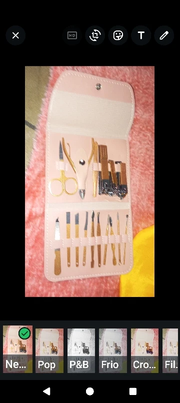 Kit c/ 16 Pçs Cortador De Unhas Conjunto De Ferramentas Em Aço Inoxidável Com Bolsa Dobrável - Neverdie Store photo review