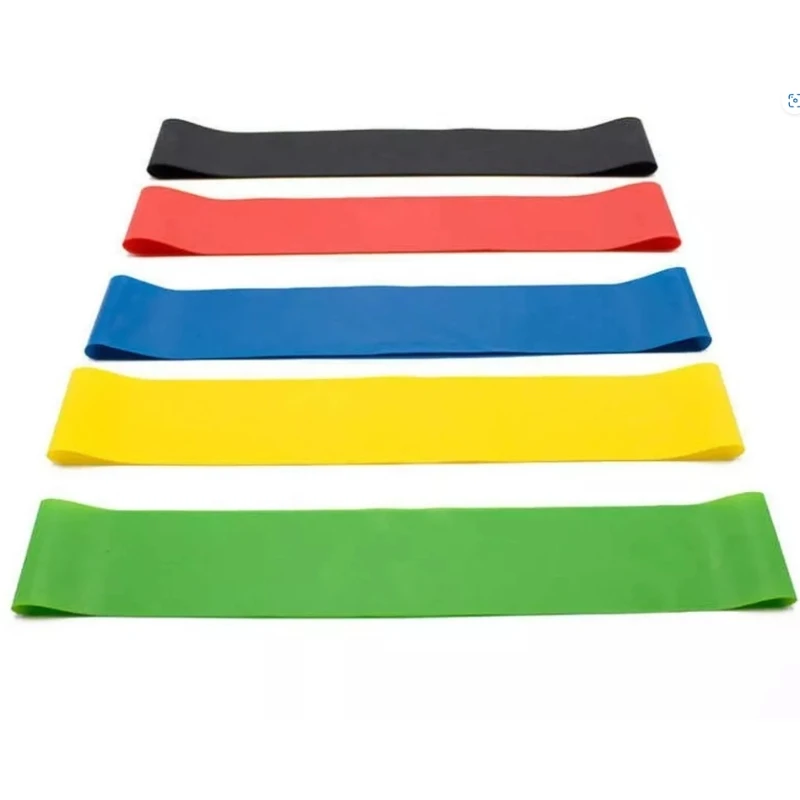 Kit 5 Faixas elásticas Thera Mini Band Fisioterapia Multifuncional Crossfit 2